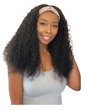 Load image into Gallery viewer, Wavy natural headband wig - Front-side