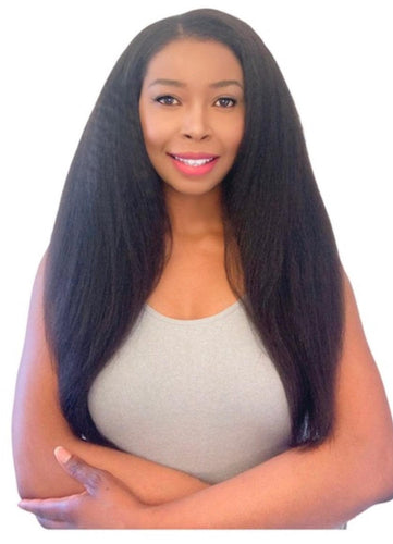 kinky straight hair wig